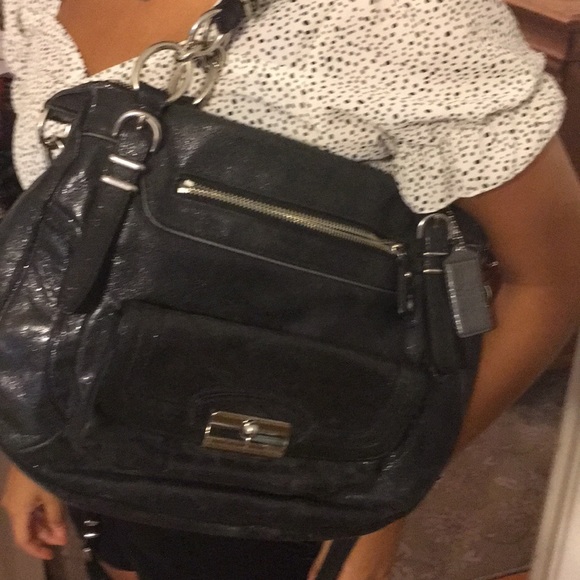 Coach elevated rounded Laila 19342 Leather 2Way - Picture 4 of 9